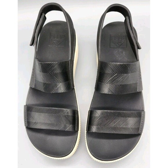 Reef Water Vista Higher Platform Sandal Black Size 8 See Photos - Picture 5 of 16